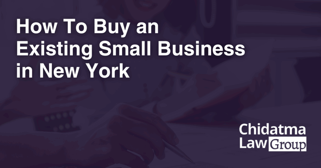 How To Buy an Existing Small Business in New York