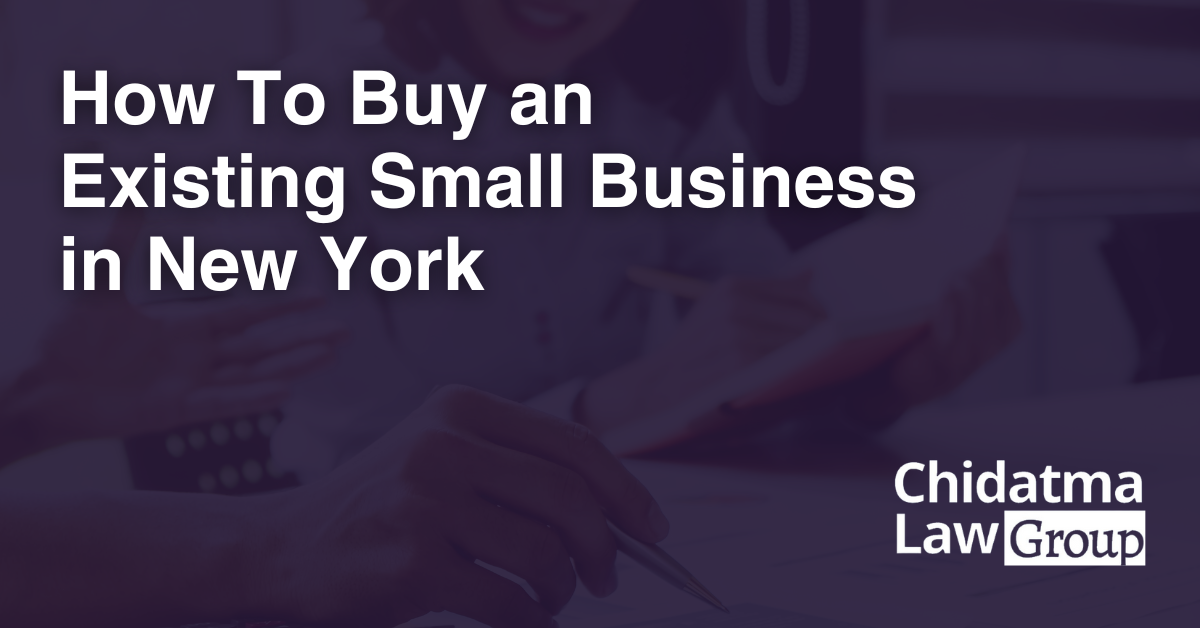 How To Buy an Existing Small Business in New York
