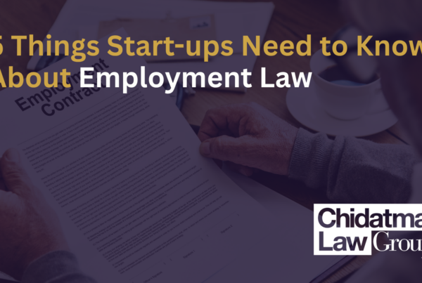 5 Things Start-ups Need to Know About Employment Law